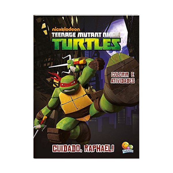 Colorir-E-Atividades--Tartarugas-Ninjas--Cuidado-Raphael-