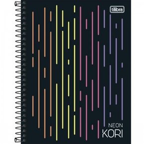 Caderno-Universitario-Capa-Dura-1-Materia-Tilibra-Colegial-Neon-Kori-80-Folhas