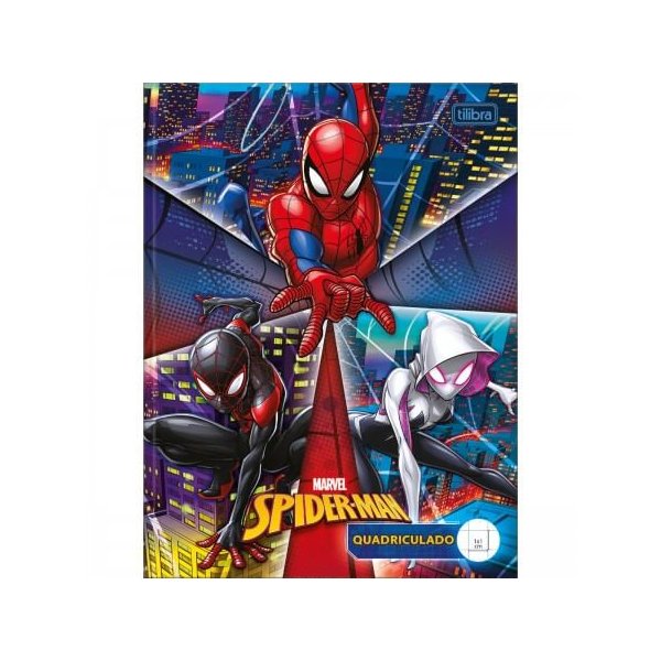 Caderno-Brochura-Capa-Dura-Quadriculado-Spidermann-40-Folhas-Tilibra.1