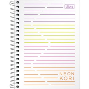 caderneta espiral capa plastica 18 sem pauta neon kori 80 folhas 302783 e1