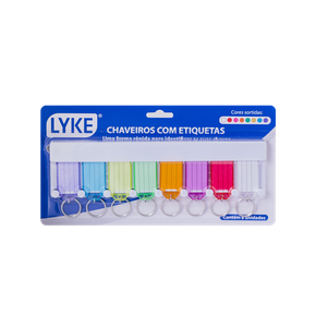 101035 chaveiro c etiquetas c 8 suporte 101035