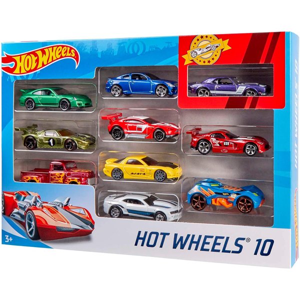 08 hot wheels pacote 10 carros 54886