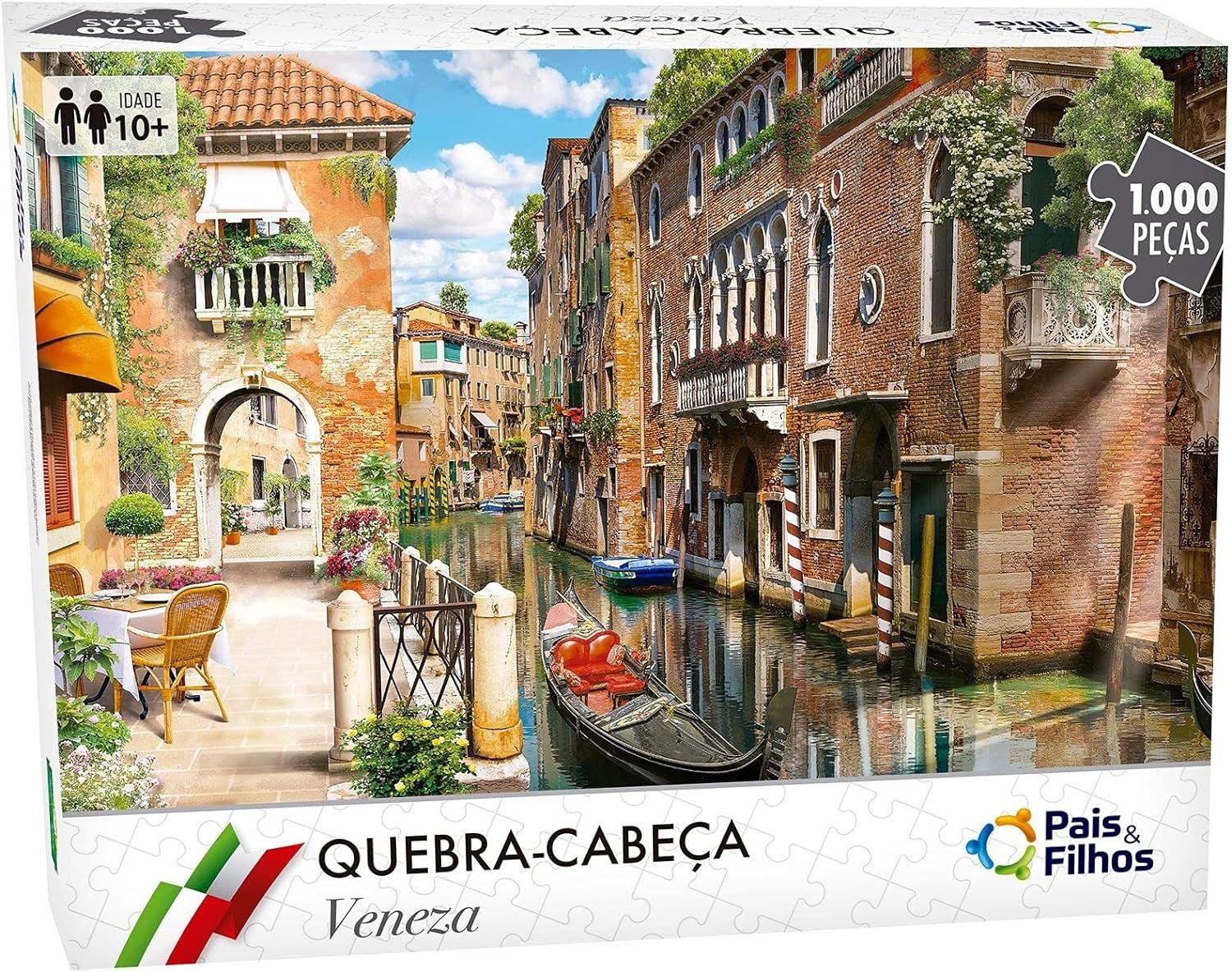 Quebra Cabeça 1000 Peças Veneza Pais e filhos | Lojas Wessel