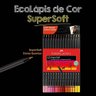 lapis de cor supersoft com 15 cores quentes faber 3
