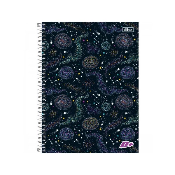 caderno espiral capa dura universitario 1 materia d feminino 96 folhas 139246 e7