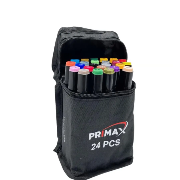 Caneta Marcador para Colorir 24 Cores Primax | Lojas Wessel