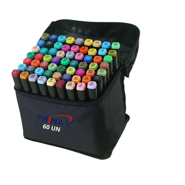 Caneta Marcador Para Colorir 60 Cores Primax | Lojas Wessel